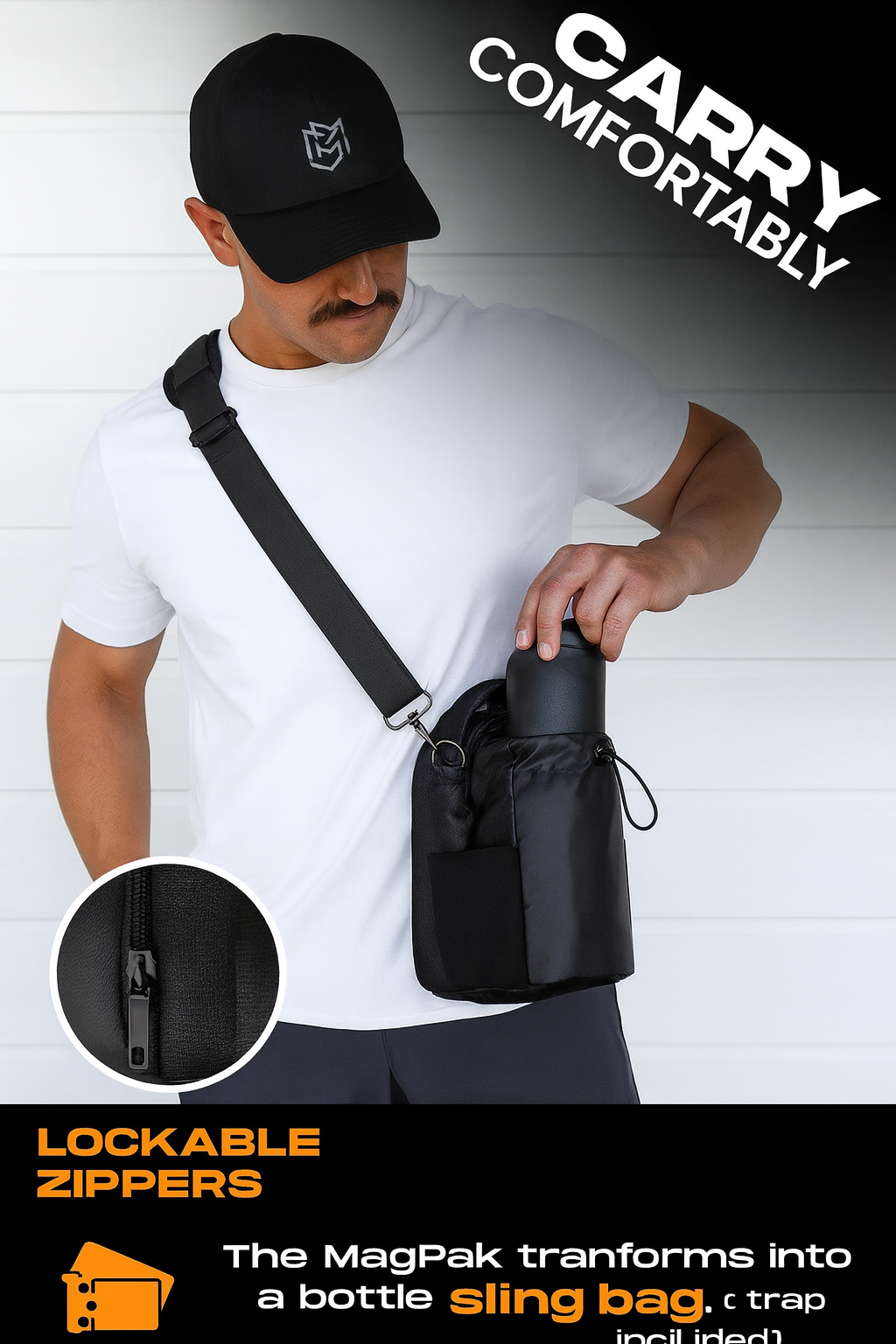 BagMate™ Magnetic Gym Bottle & Gear Pouch